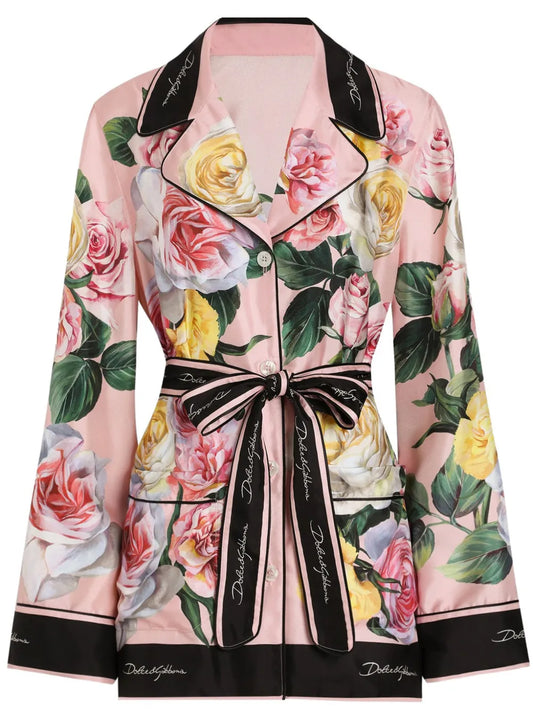 Floral-Print Shirt