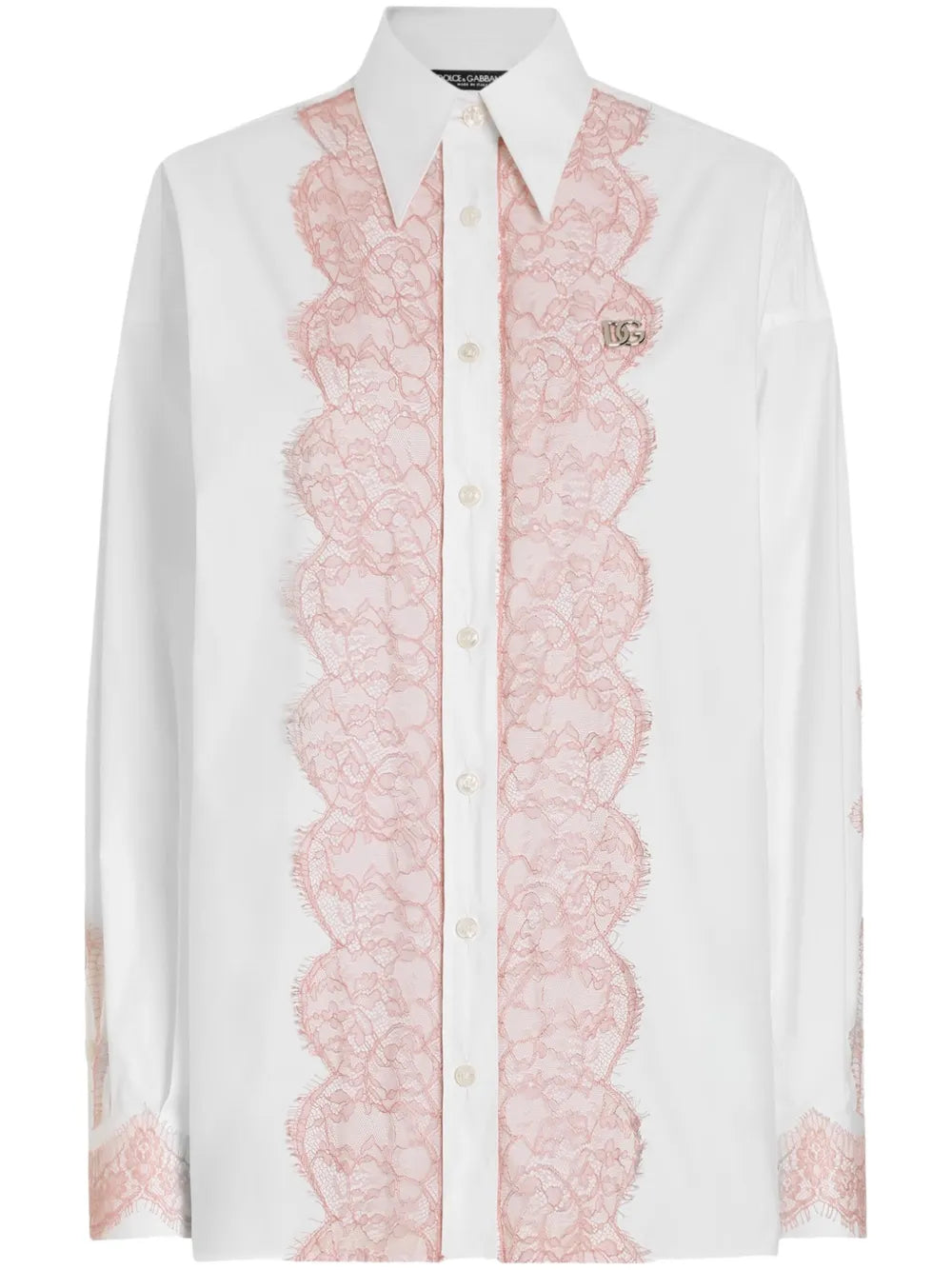 Lace-Trimmed Shirt