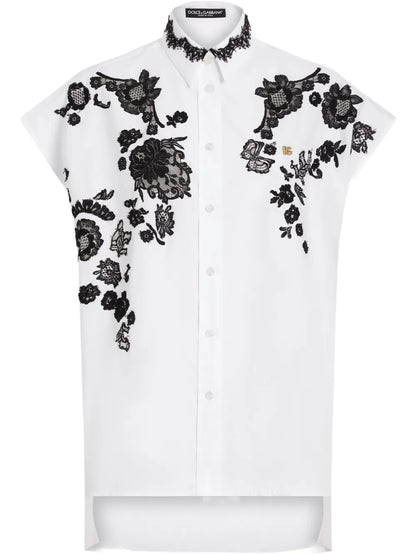 Lace-Detail Shirt