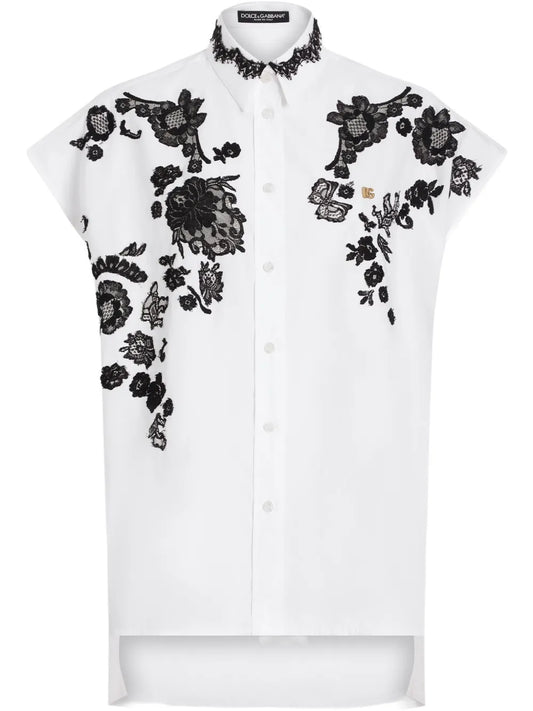 Lace-Detail Shirt