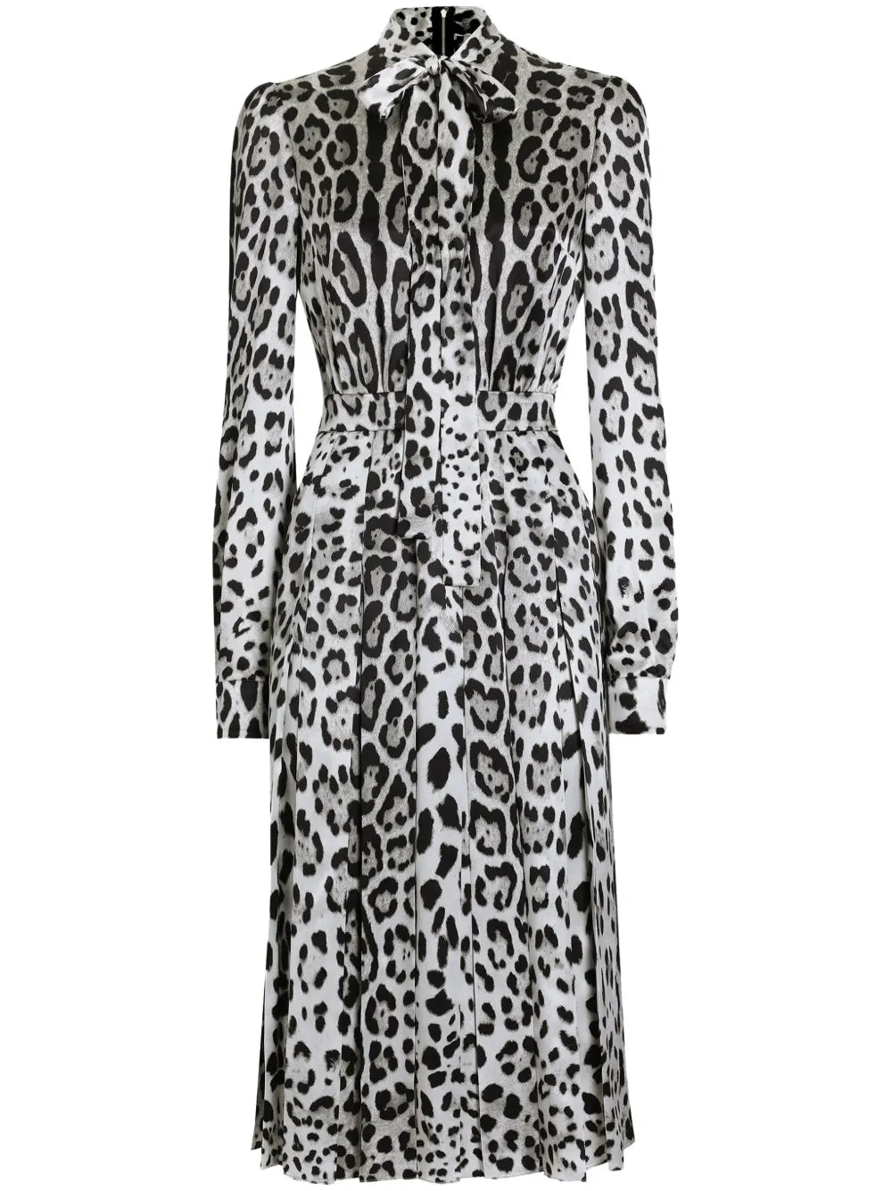 Animal-Print Midi Dress
