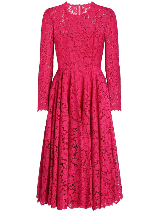 Lace-Appliqué Dress