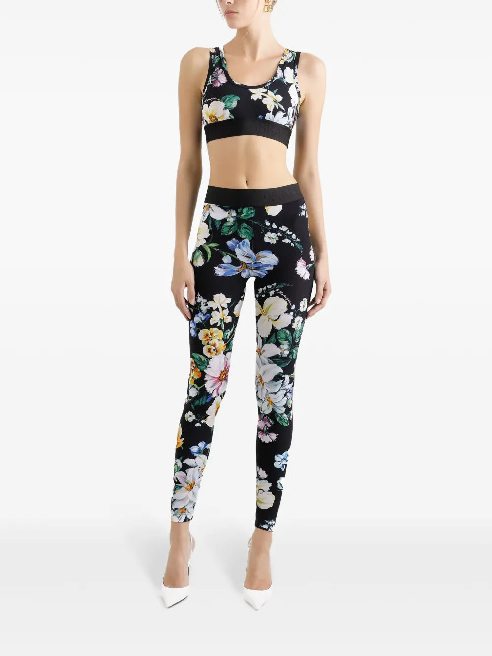 Floral-Print Leggings