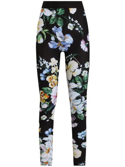 Floral-Print Leggings