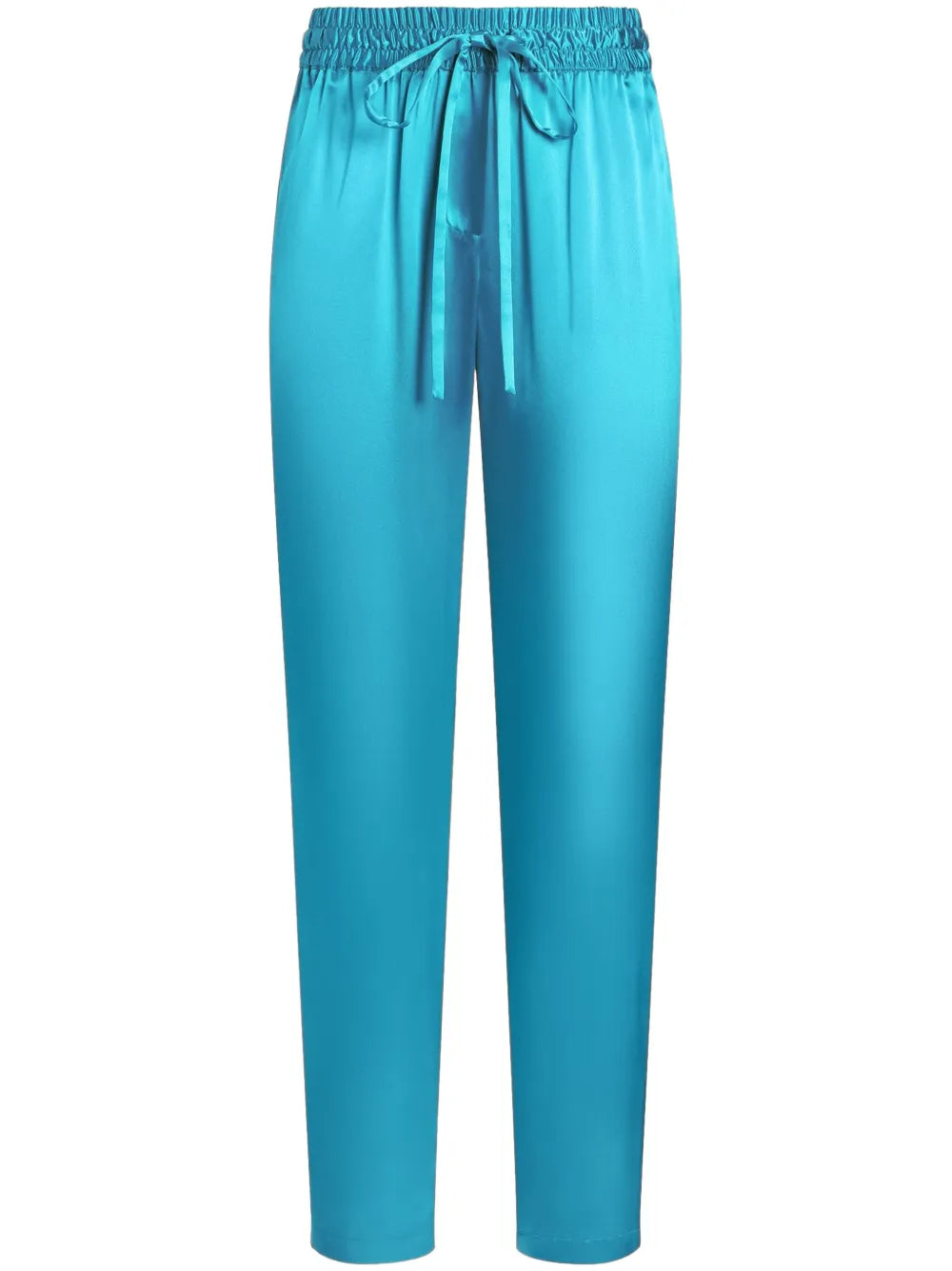 Drawstring-Waist Satin Trousers