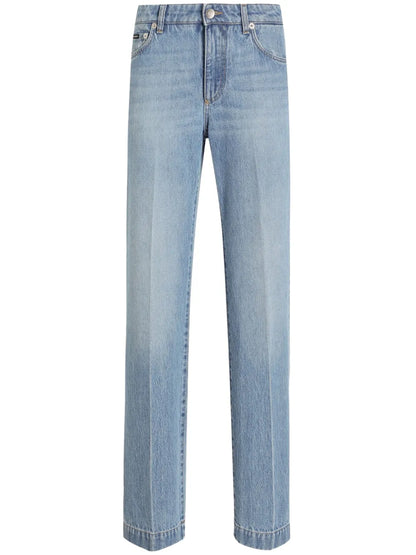 Pressed-Crease Jeans