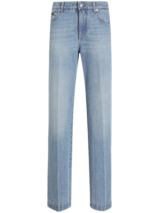 Pressed-Crease Jeans