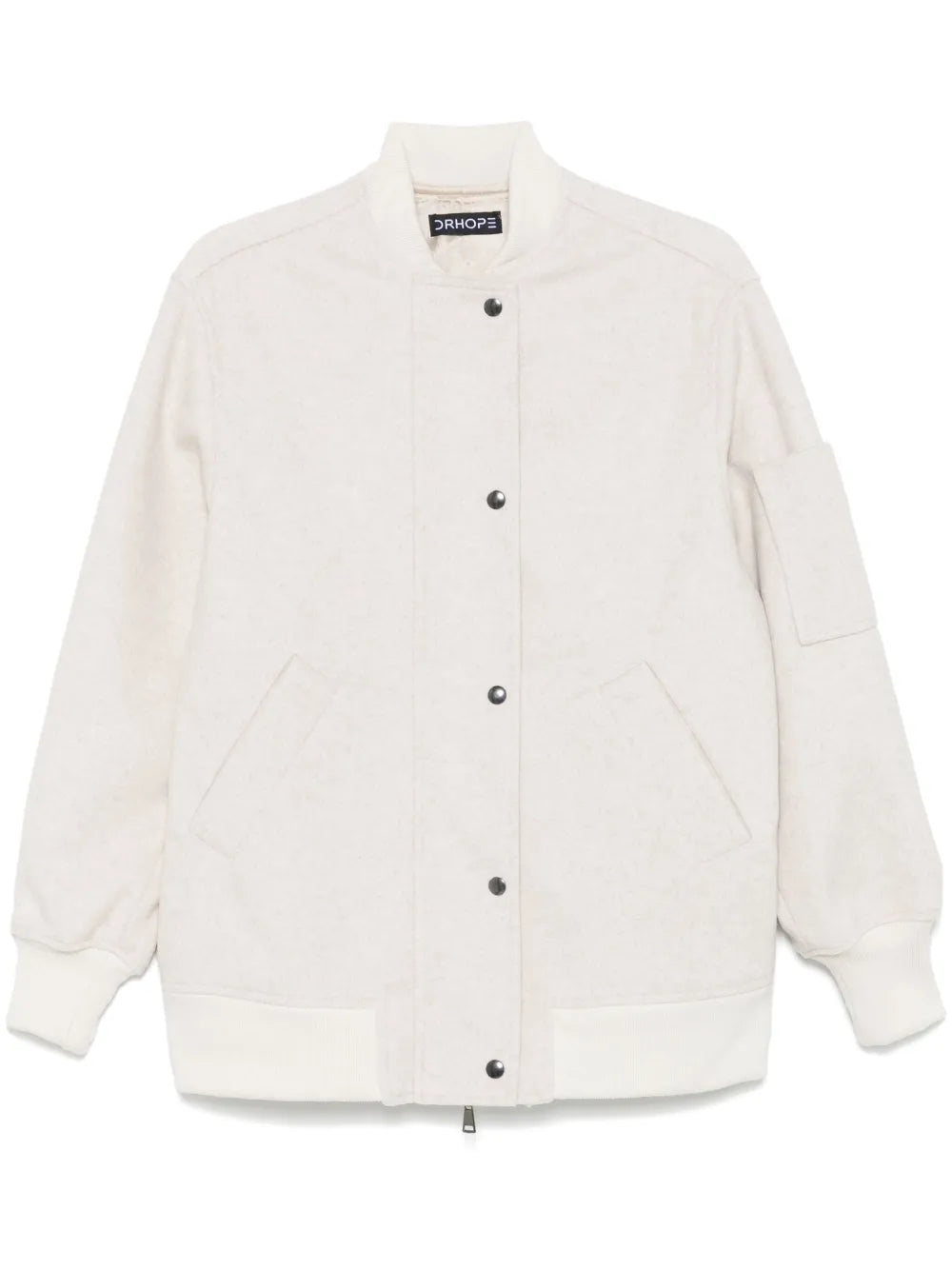 Brushed-Effect Bomber Jacket