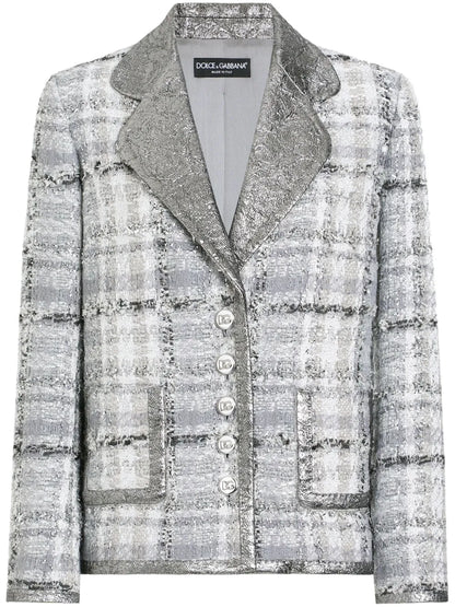 Tartan-Check Blazer