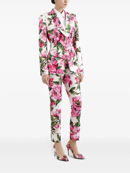 Floral-Print Blazer