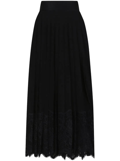 Floral-Lace Midi Dress