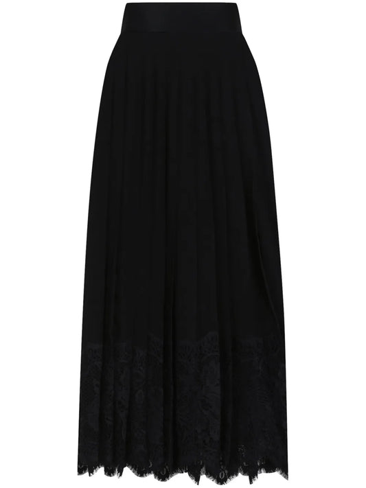 Floral-Lace Midi Dress