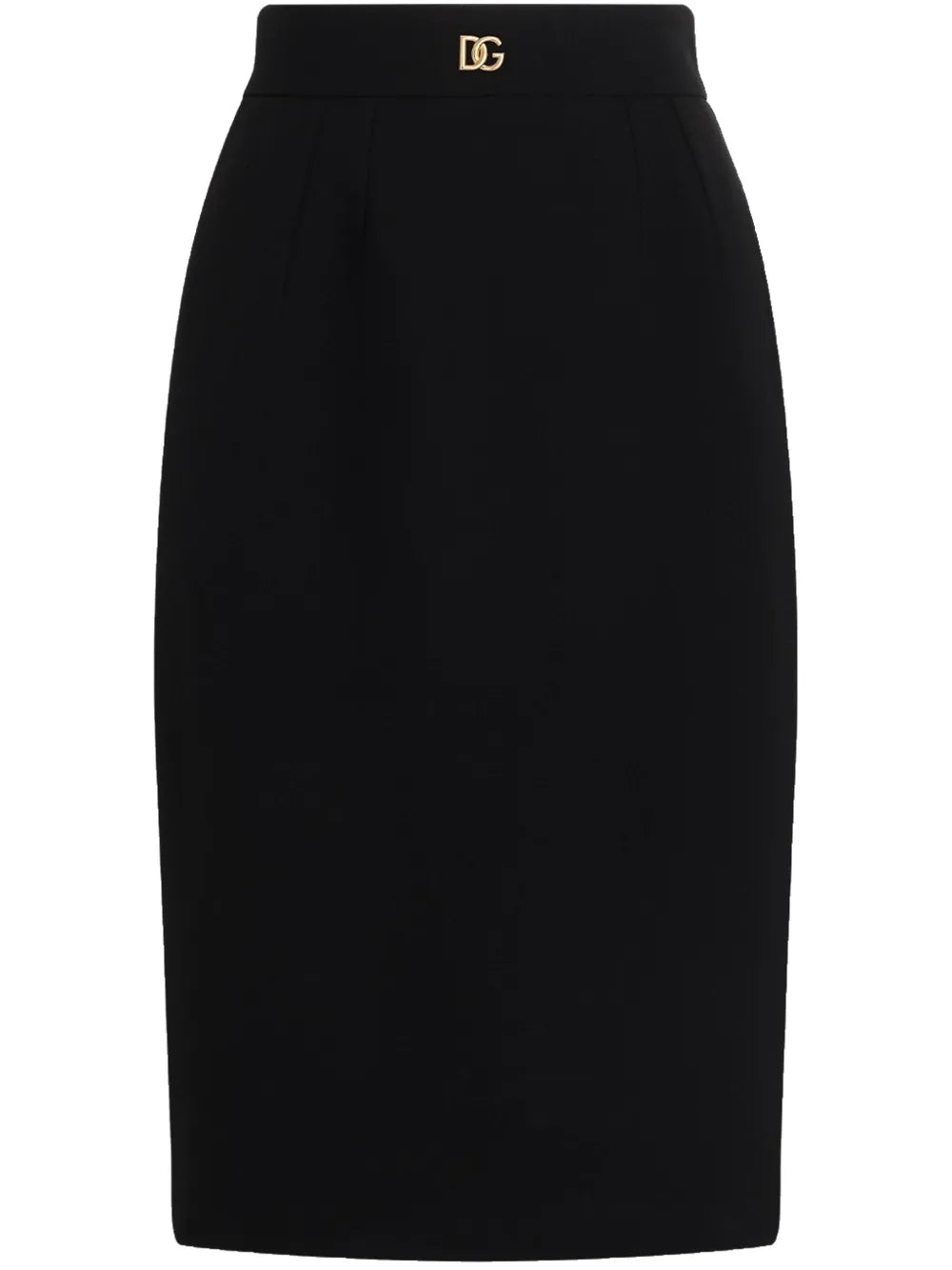 Logo-Plaque Pencil Skirt