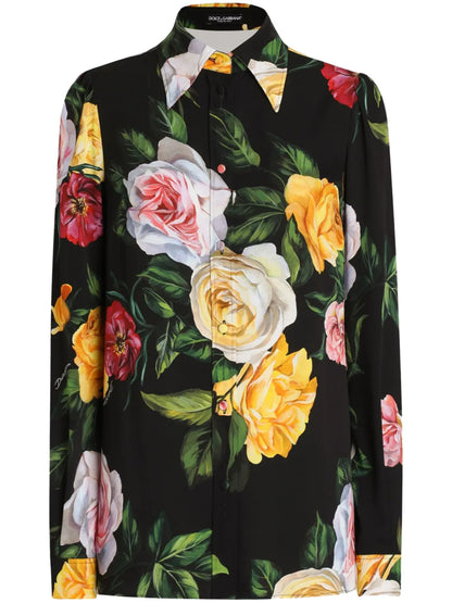 Silk-Charmeuse Shirt