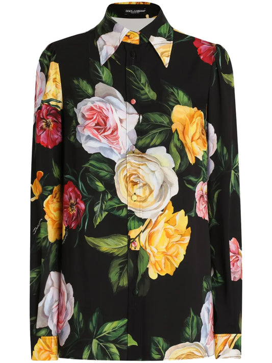 Silk-Charmeuse Shirt