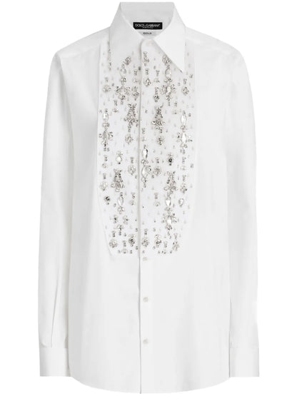 Rhinestone-Embellished Shirt