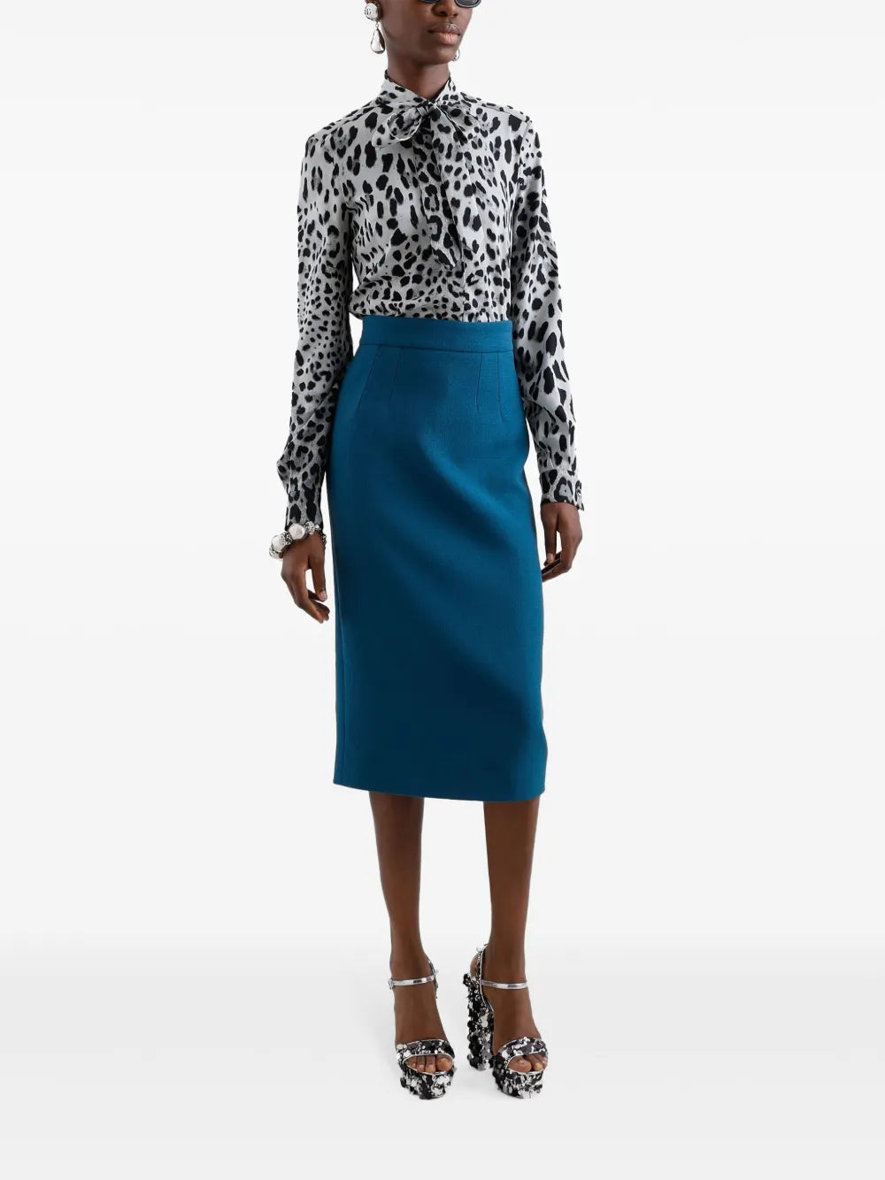 Animal-Print Blouse