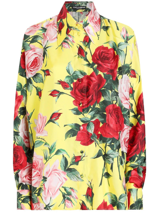 Floral-Print Shirt