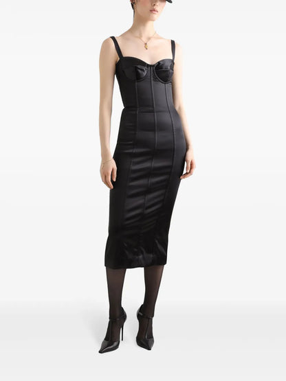 Panelled Midi Dress
