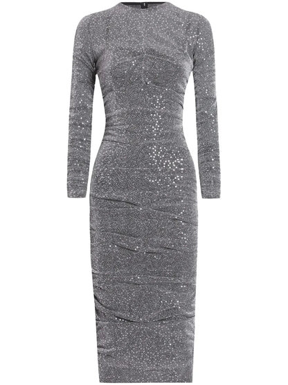 Sequinned Midi Dress