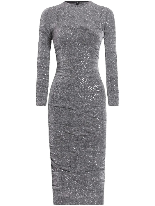 Sequinned Midi Dress