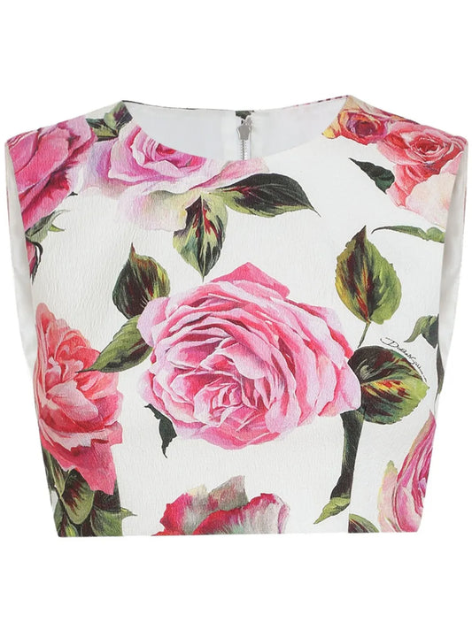 Printed Crop Top