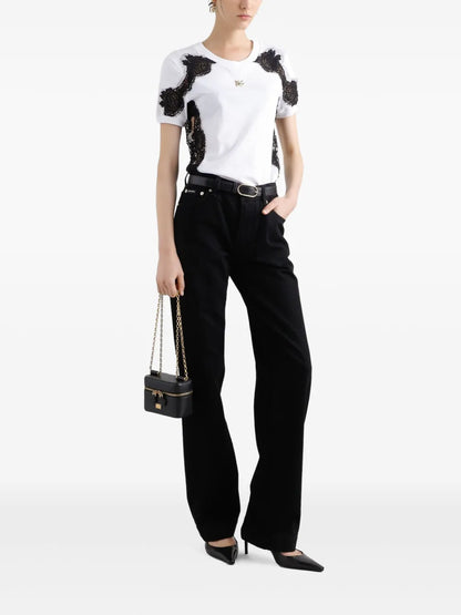 Lace-Detailed T-Shirt