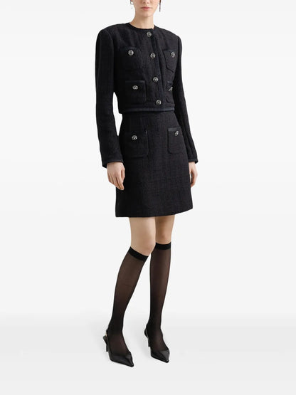 Textured Knit Mini Skirt