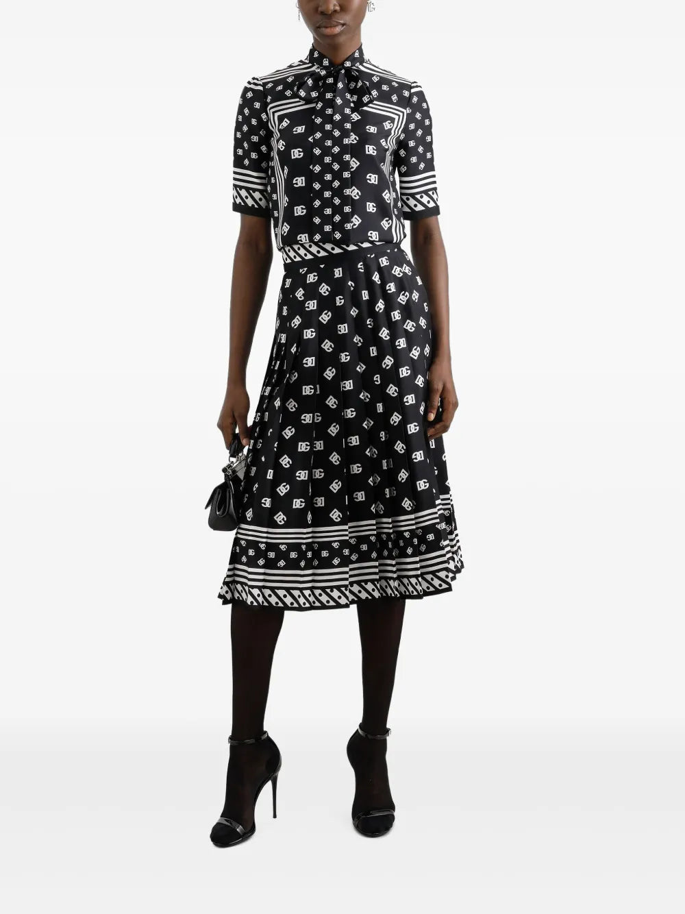 Monogram Midi Skirt