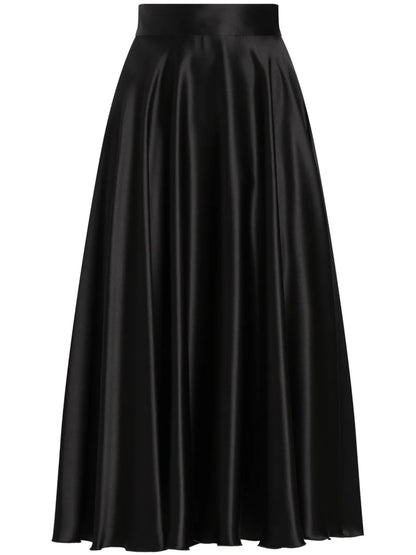 Silk Midi Skirt