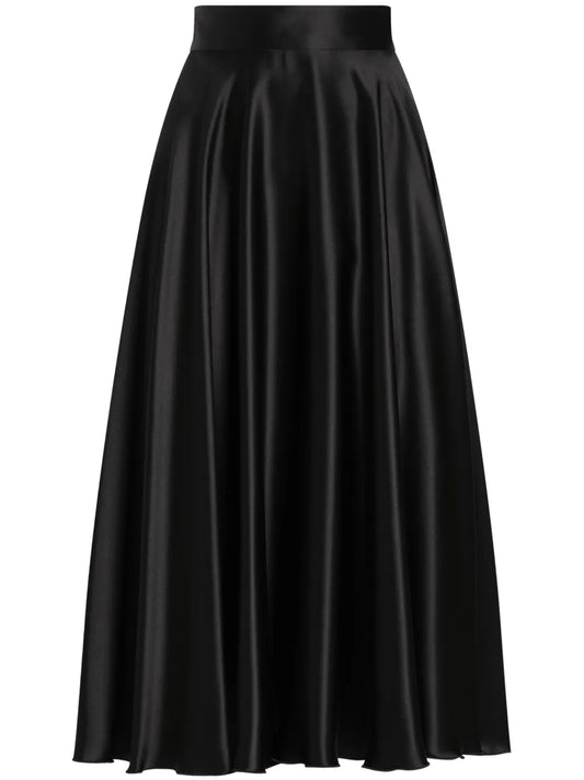 Silk Midi Skirt