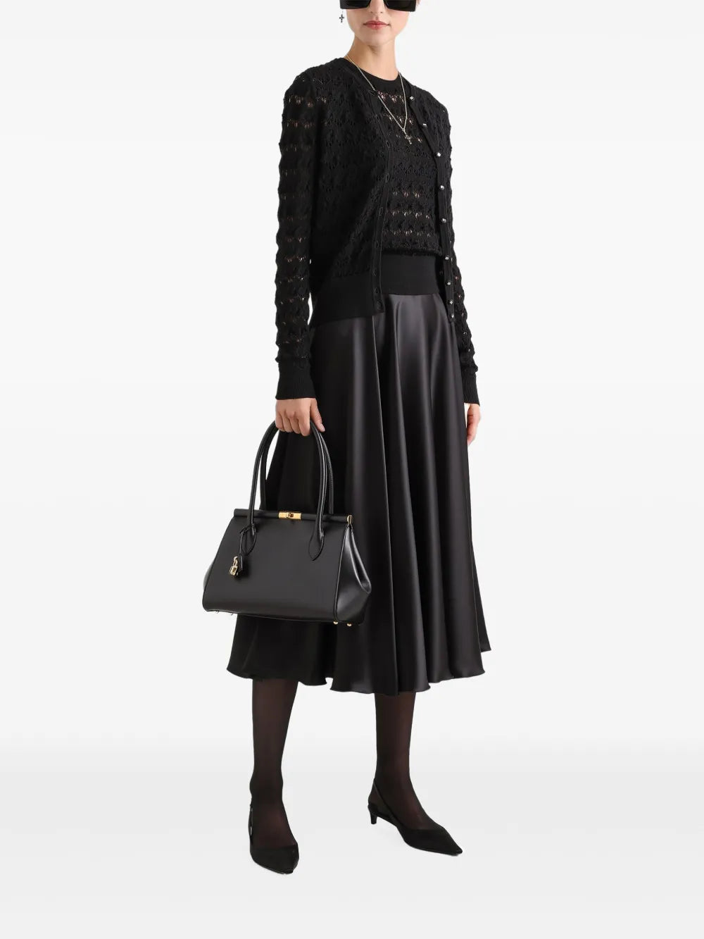 Silk Midi Skirt