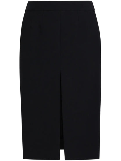 Front-Slit Midi Skirt
