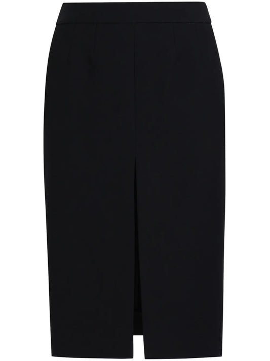 Front-Slit Midi Skirt