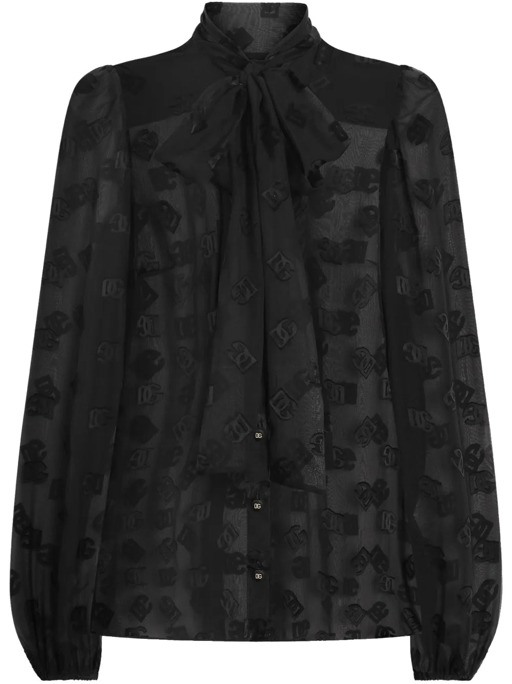 Logo-Print Blouse