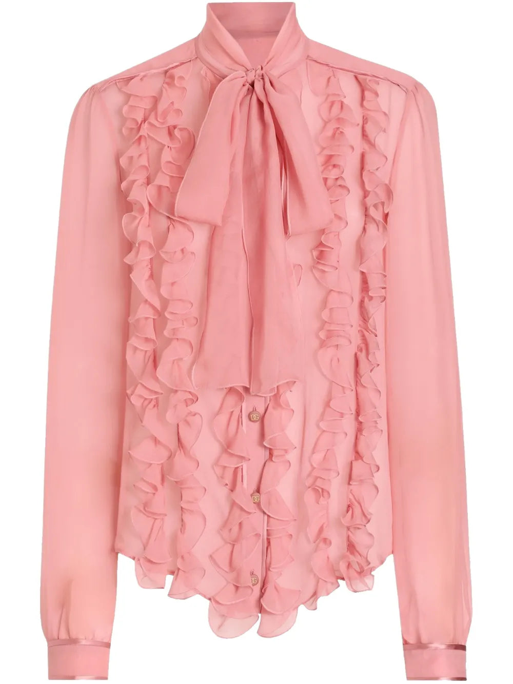 Ruffle-Detailing Blouse