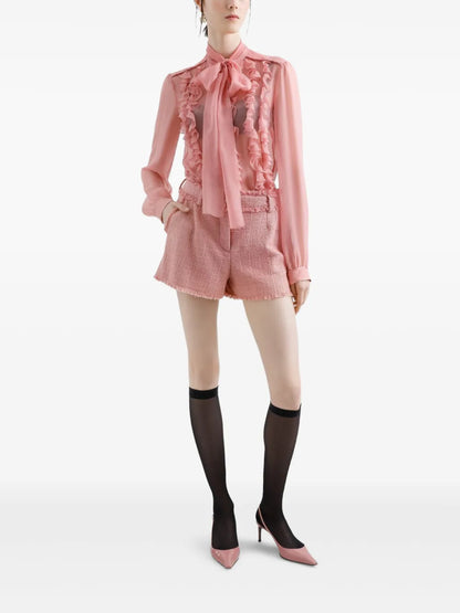 Ruffle-Detailing Blouse