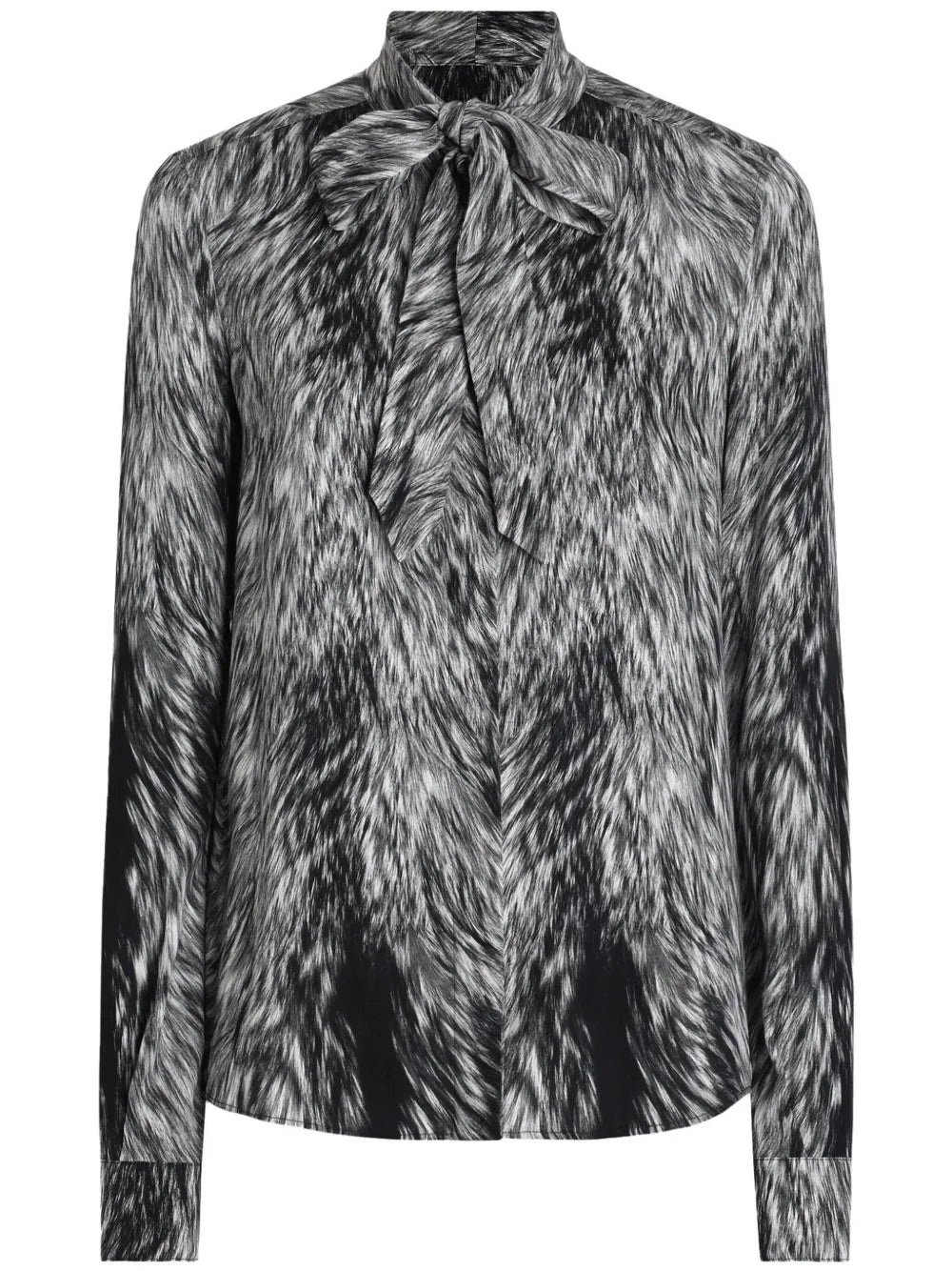 Animal-Print Blouse