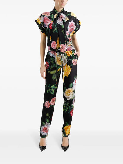 Rose-Print Shirt