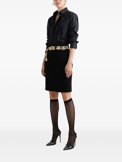 Lace-Inserts Shirt