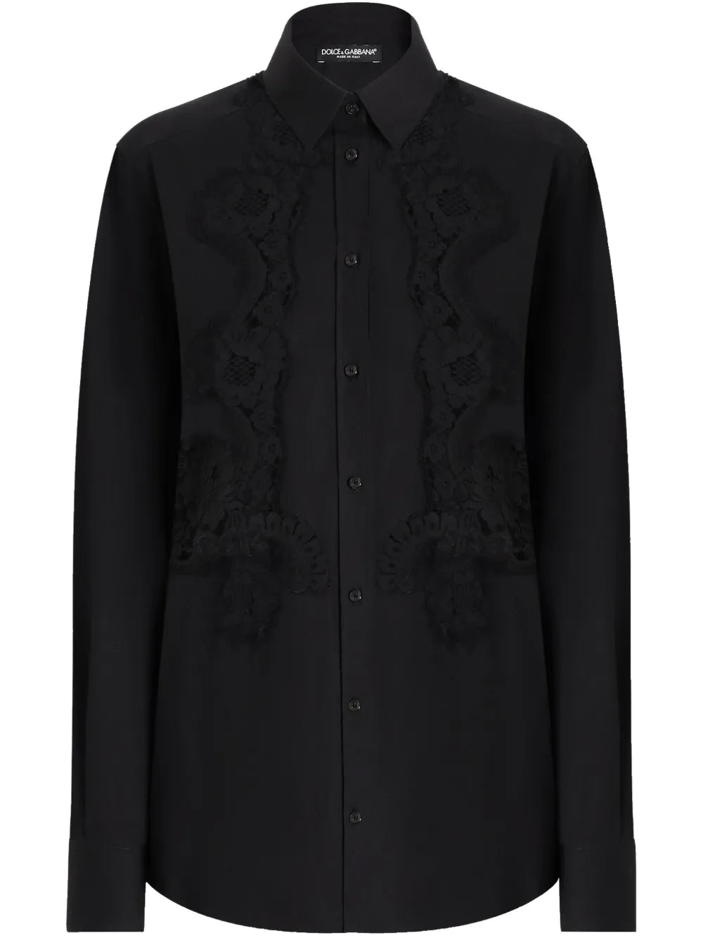 Lace-Inserts Shirt