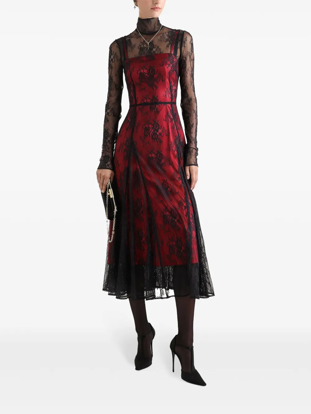 Chantilly Lace Midi Dress