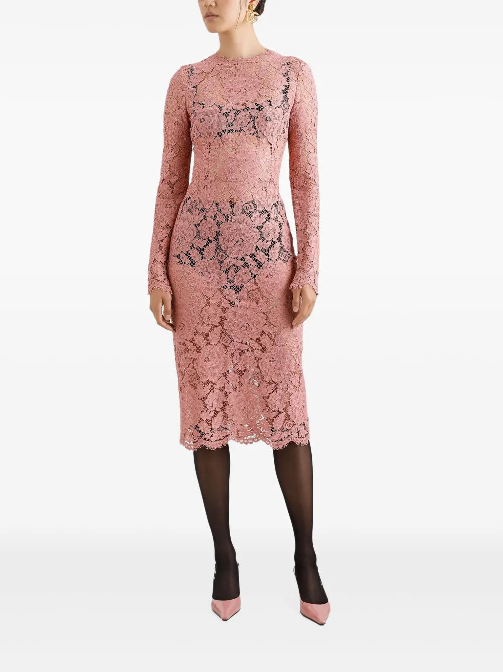 Laced Midi Dress