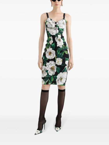 Floral-Print Mini Dress