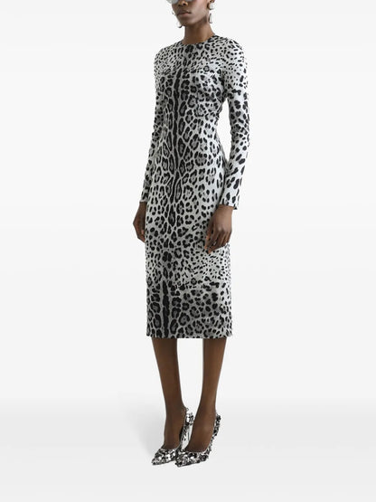 Leopard-Print Dress