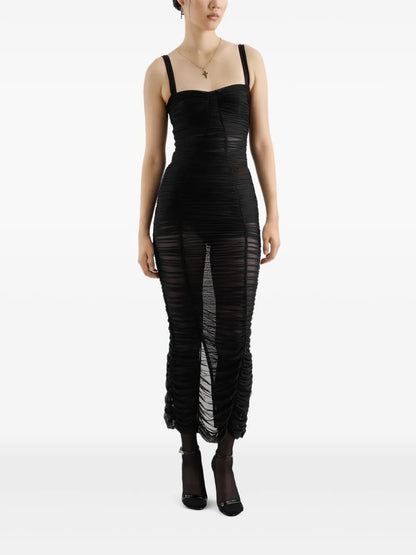 Ruched Midi Dress