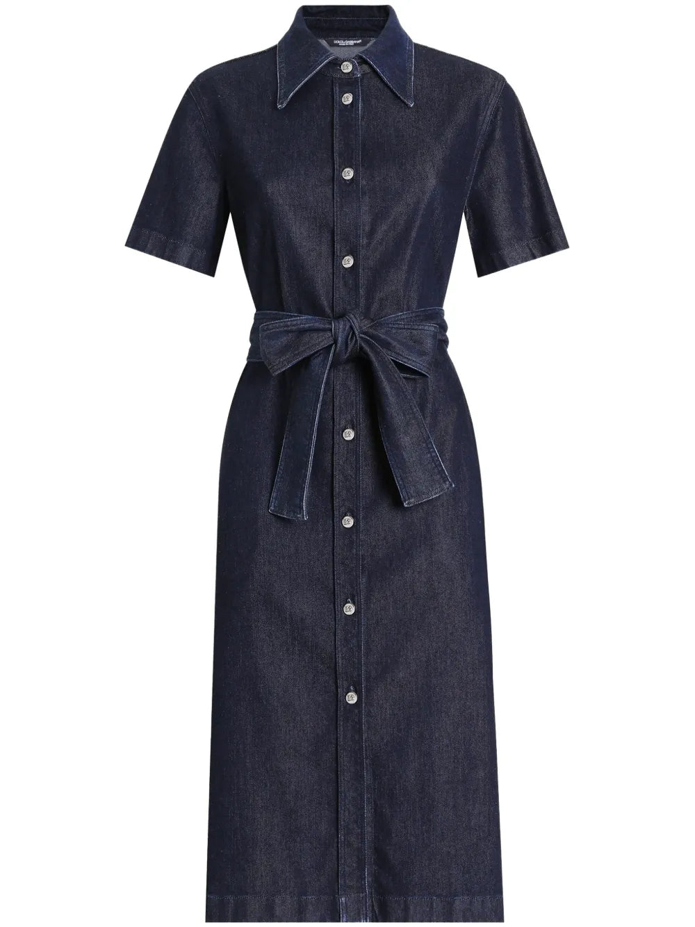 Belted Denim Dress