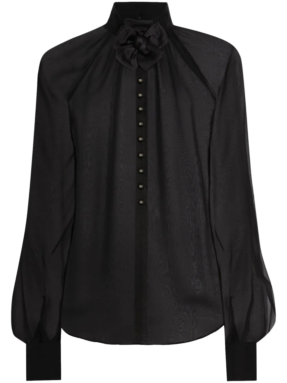 Floral-Appliqué Shirt