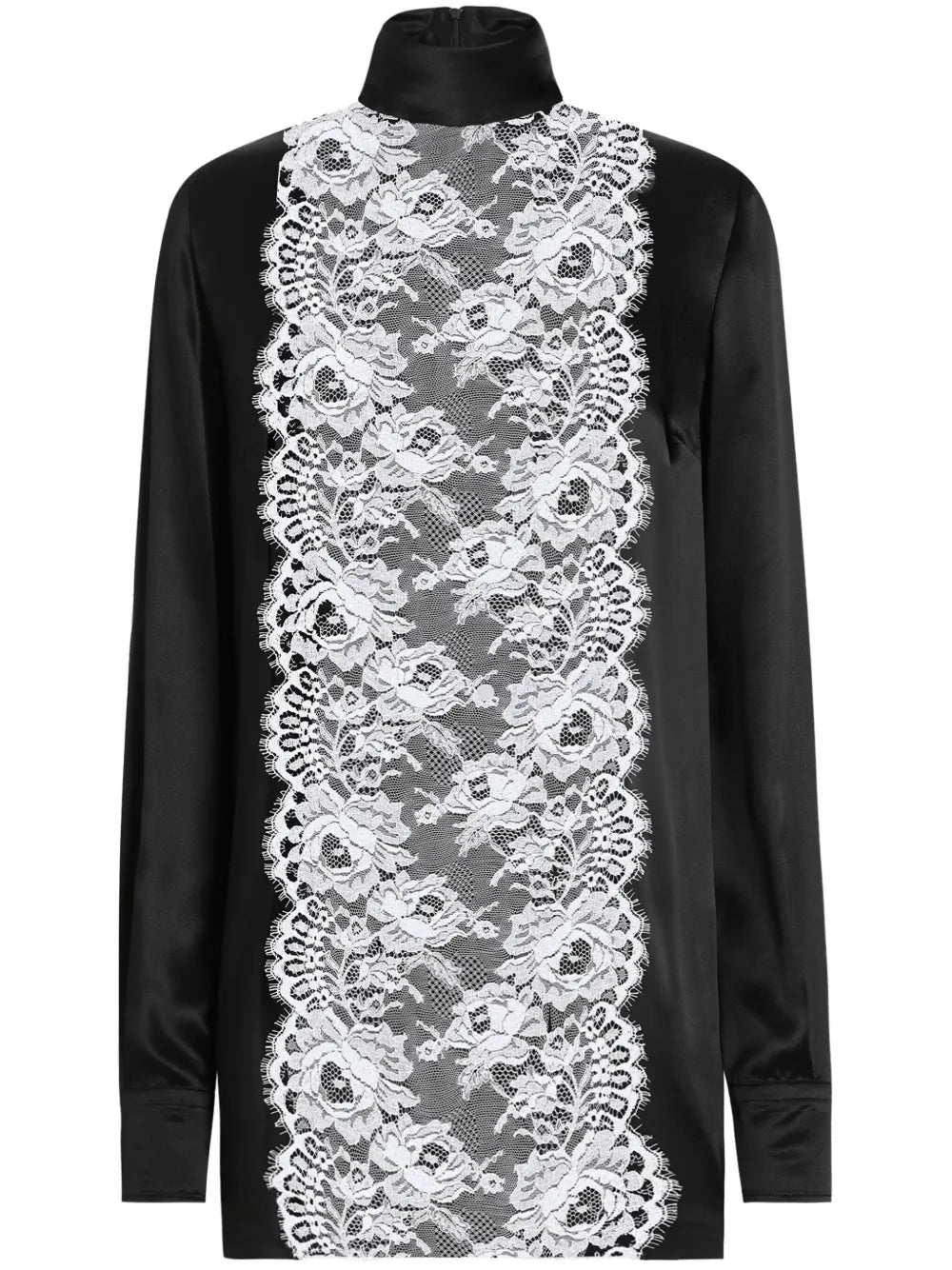 Lace-Appliqué Blouse