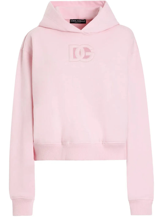 Embossed-Logo Hoodie
